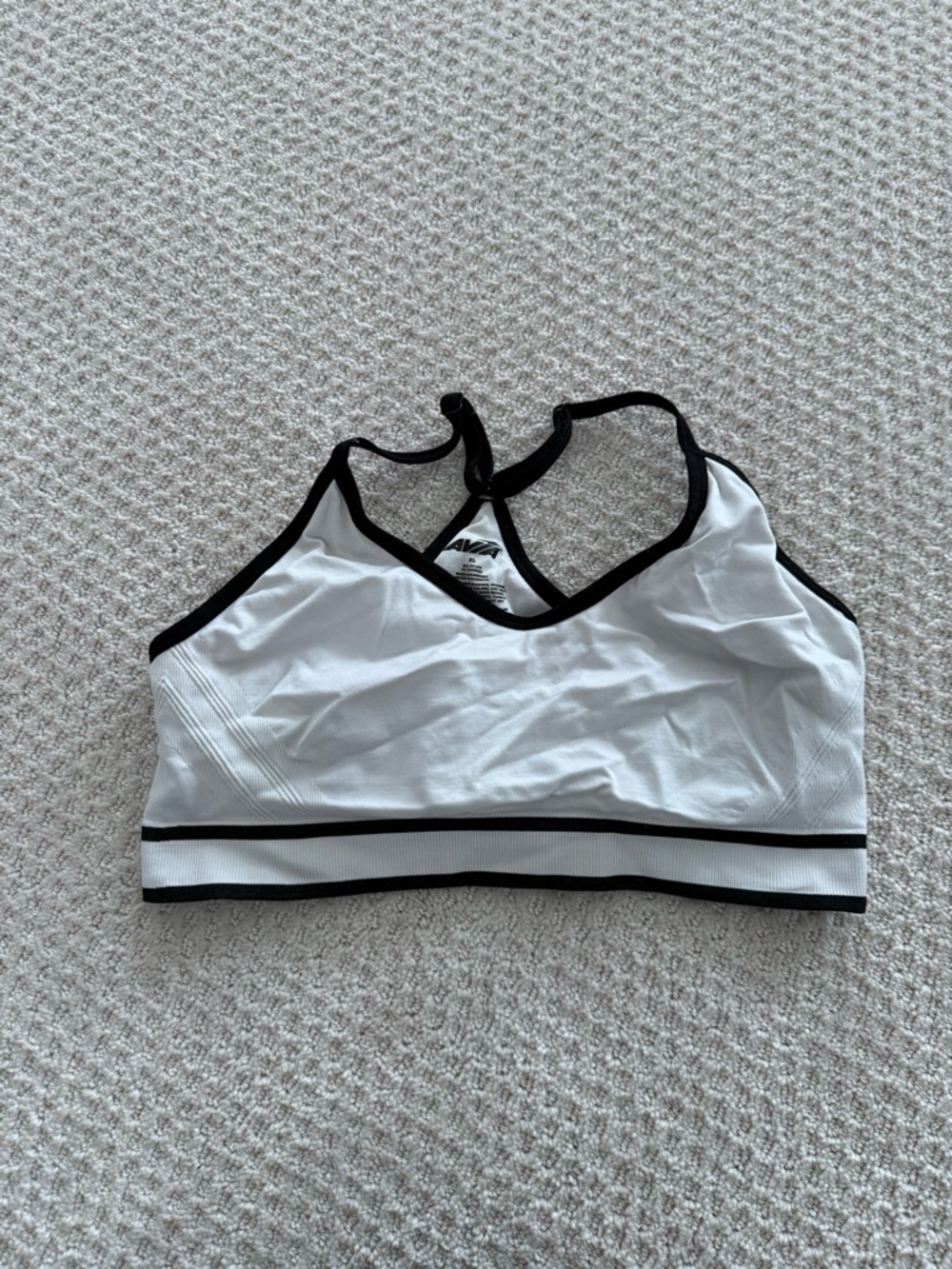 White & Black Seamless Sports Bralette - Women Intimates